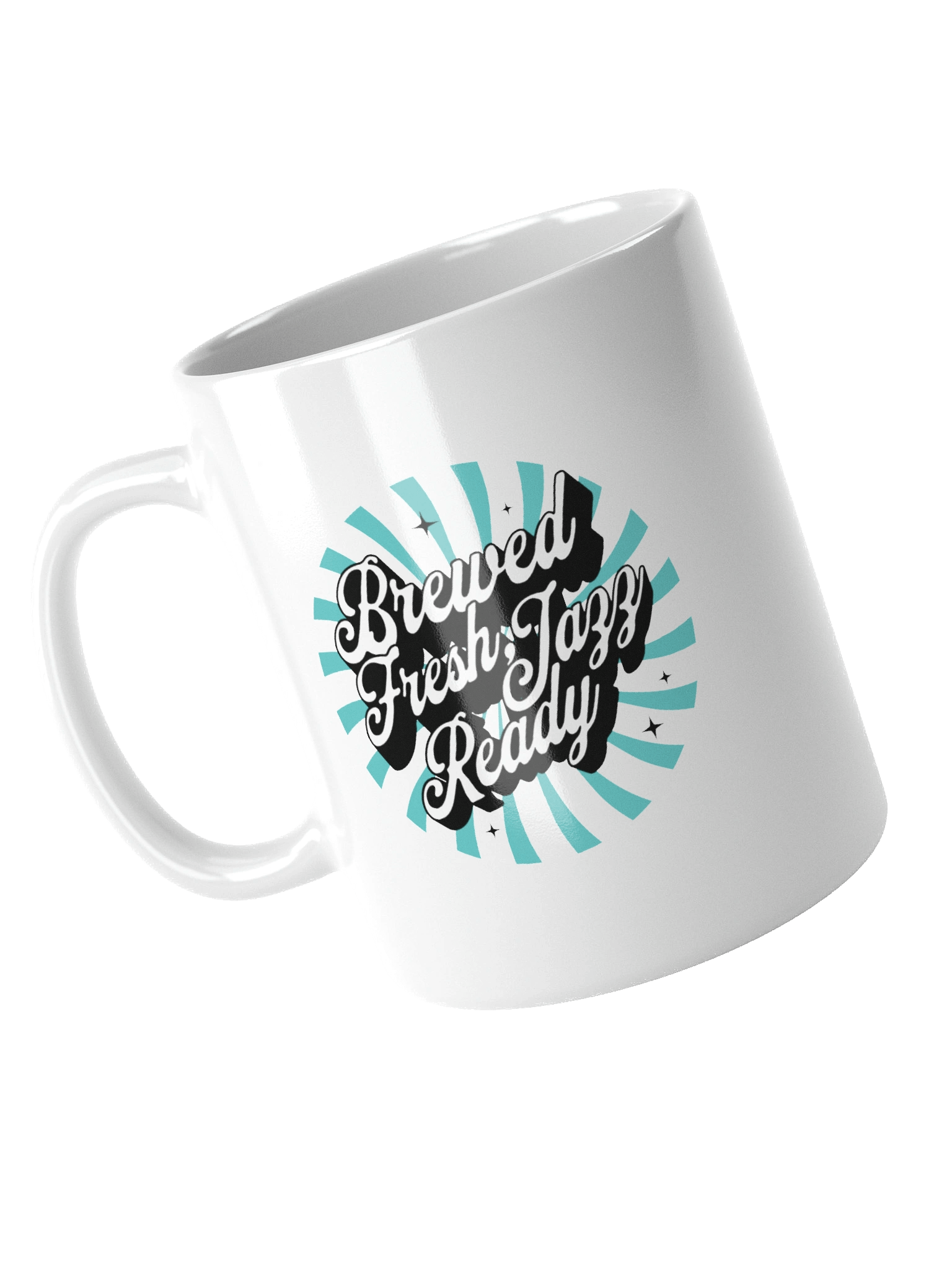 Brewed Fresh, Jazz Ready – Vintage Coffee Mug product image (4)