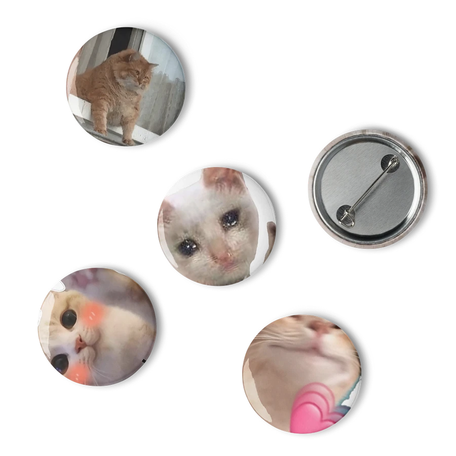 Set of Pin Buttons: Meme Cats 22 product image (6)