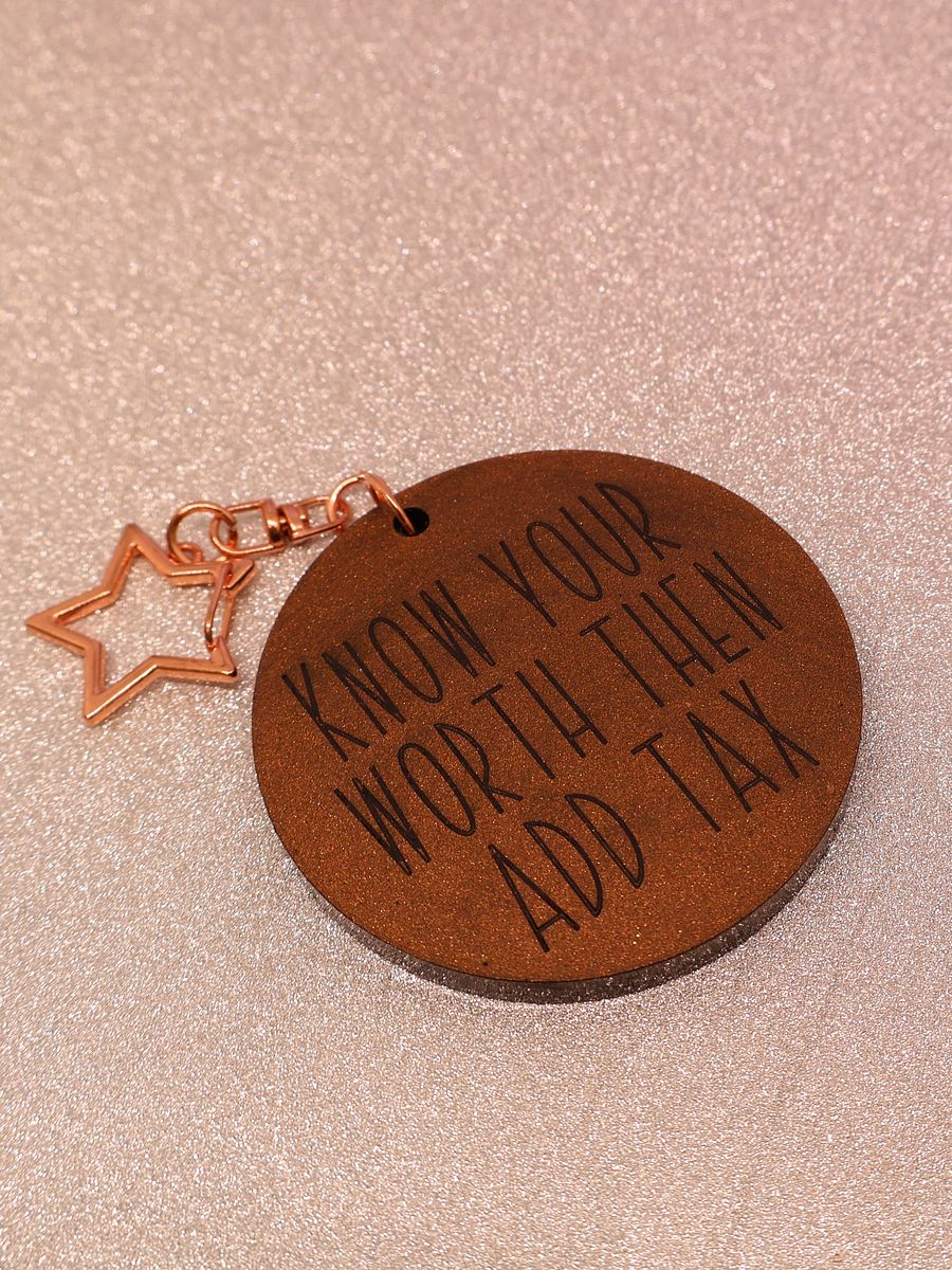 Know Your Worth Keychain product image (5)