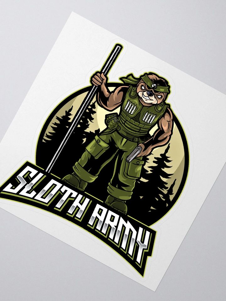 SlothArmy Kiss-Cut Sticker product image (2)