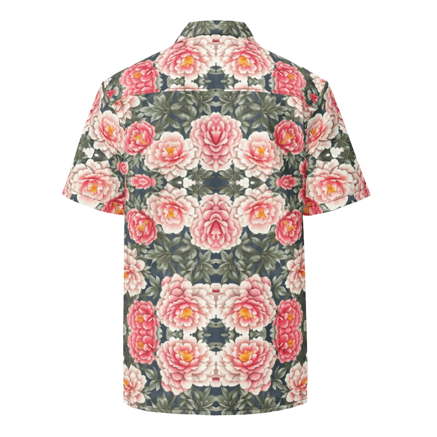 Floral Pattern Peony Flowers Hawaiian Shirt product image (2)