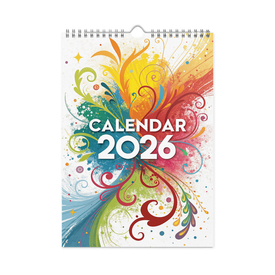 ART ABSTRACT WALL CALENDAR 2026 product image (3)