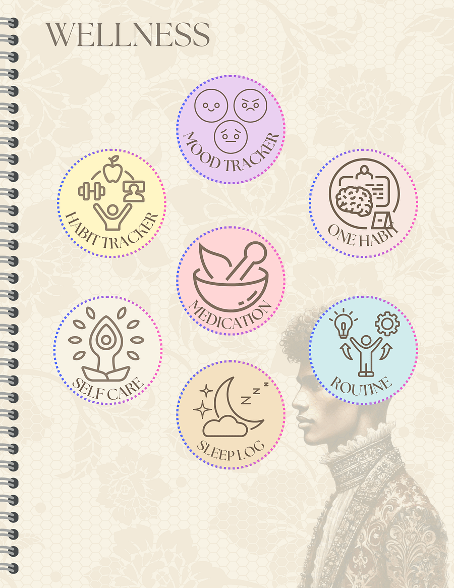 Detailed Undated Planner - Abstract Neutral product image (3)