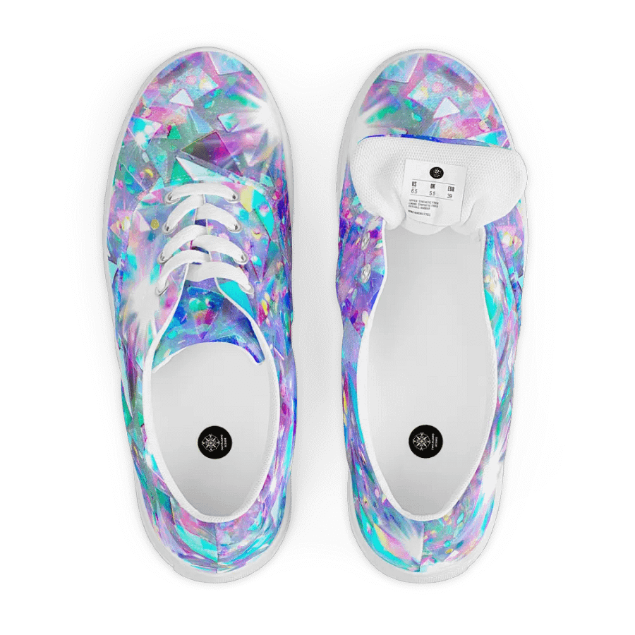 Crystal explosion effect womens canvas shoes product image (8)