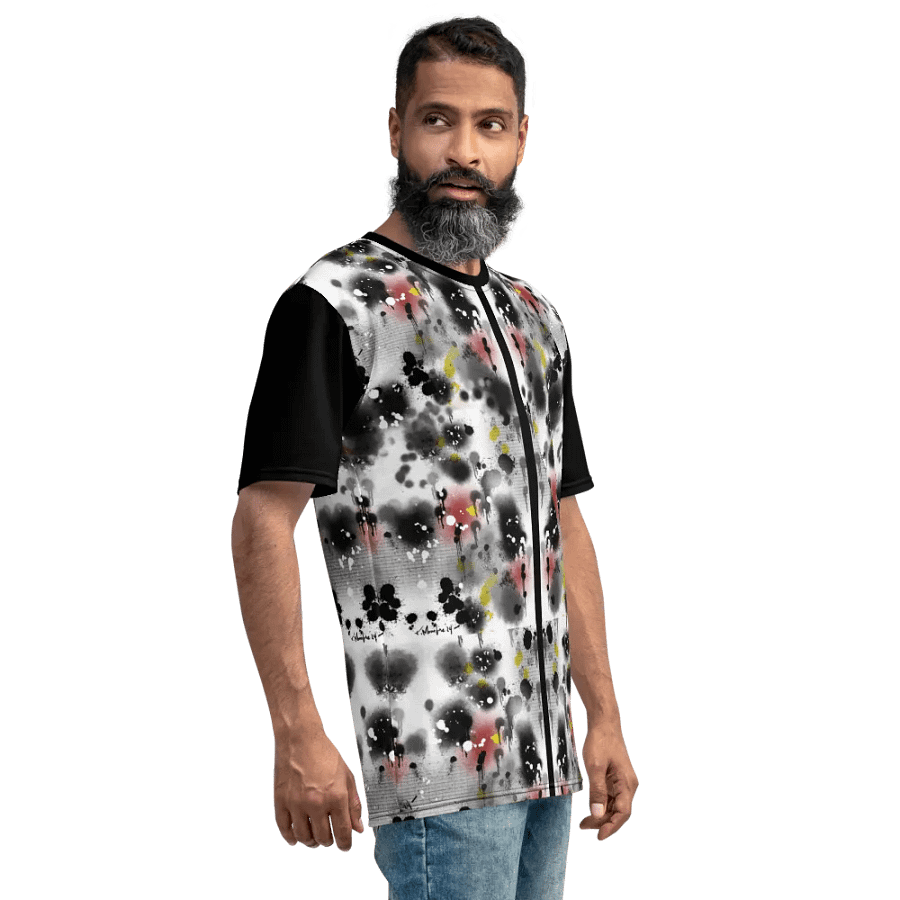 SplatterWear #8 Men's Crew Neck Poly Tee/Inky product image (4)