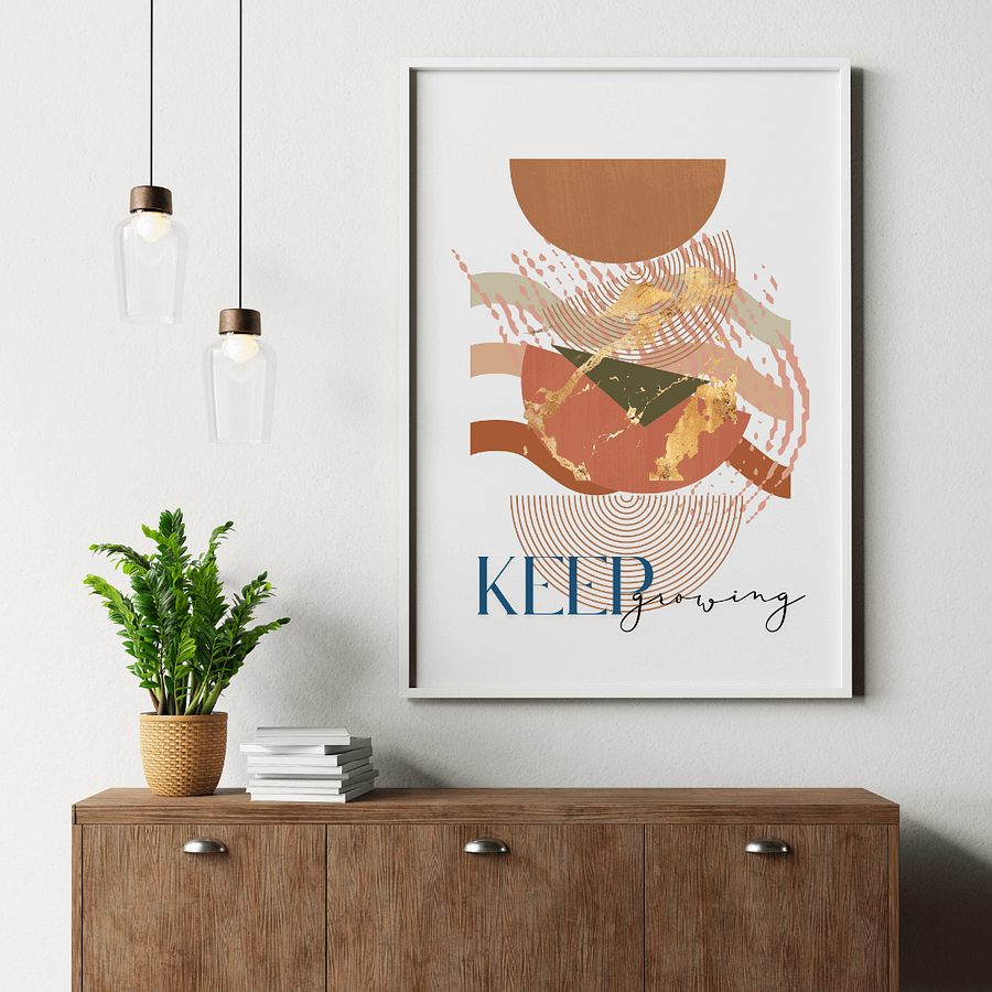 'Keep Growing' Abstract Print #3 product image (1)