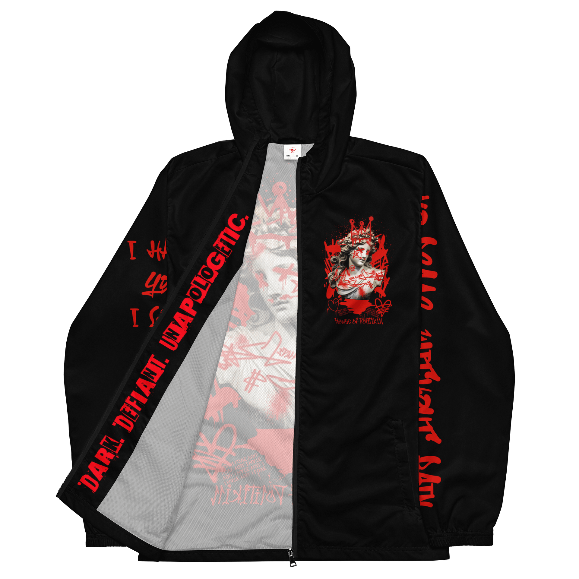 Defaced Divinity // Unisex Windbreaker product image (2)