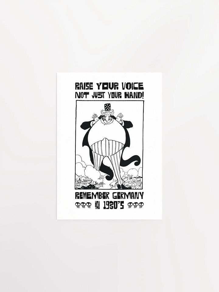Raise Your Voice Not Your Hand Political Student Poster product image (1)