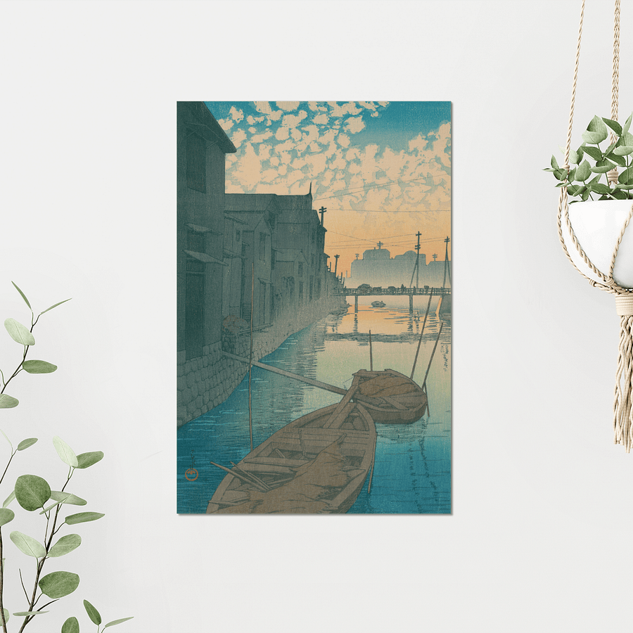 Dawn at Daikon Gashi Riverbank - Kawase Hasui product image (3)