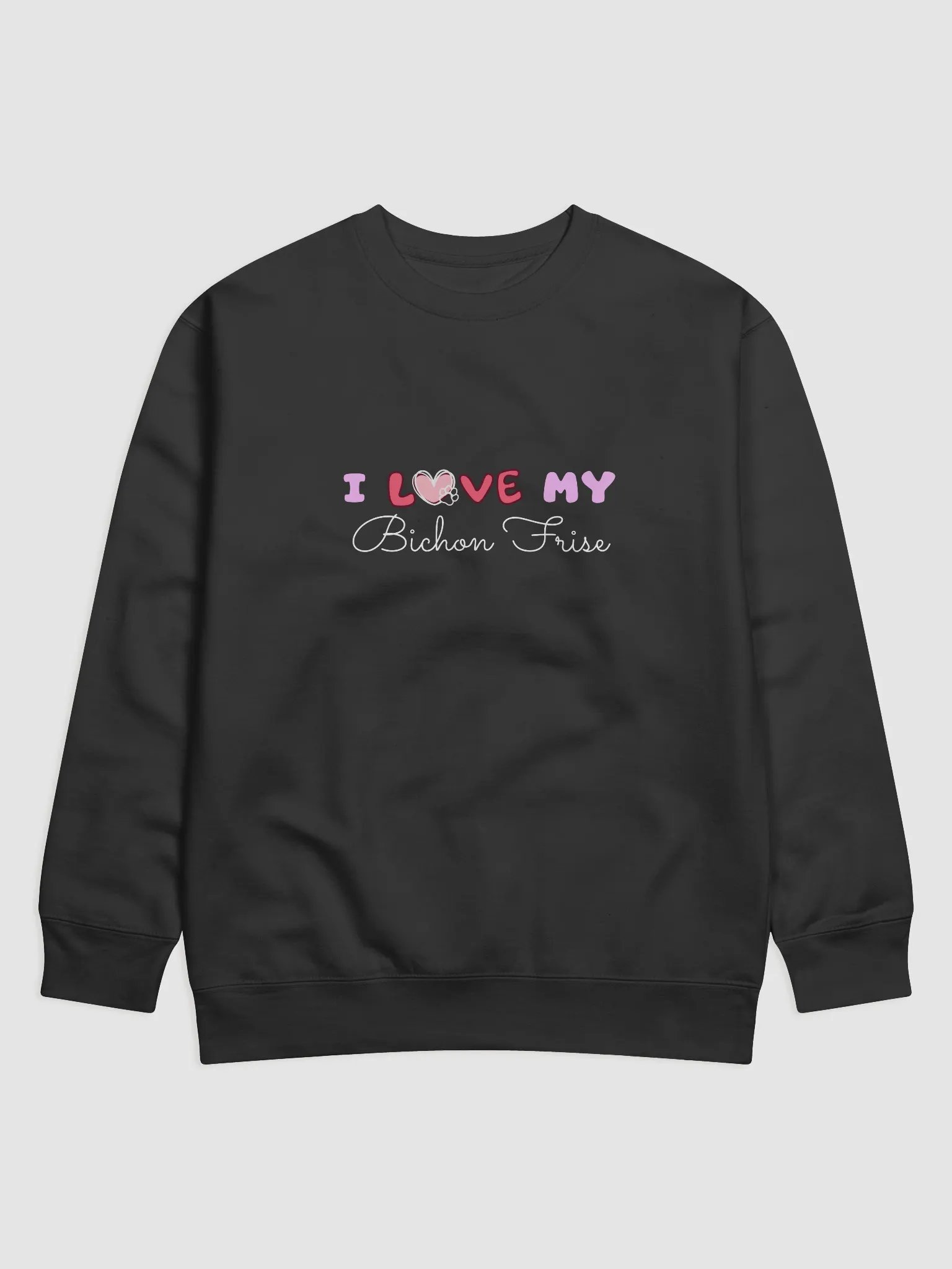 Heartwarming Paw Print Bichon Frise Sweatshirt product image (1)