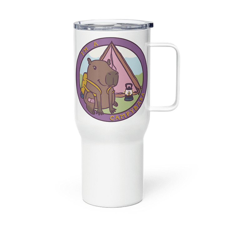 large travel mug : campybara logo product image (2)