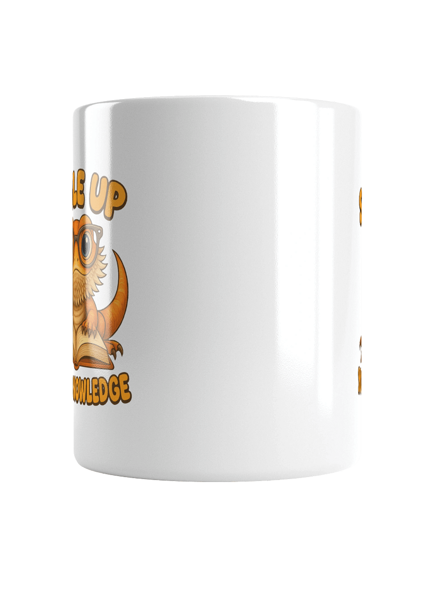 Bearded Dragon Pun Mug – “Scale Up Your Knowledge” Coffee Cup for Teachers & Bookworms product image (15)