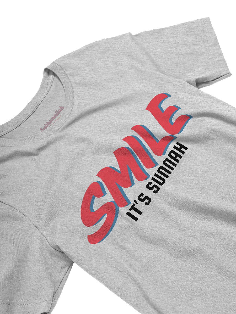 Light "Smile It's Sunnah" T-Shirt in Vivid Red product image (9)