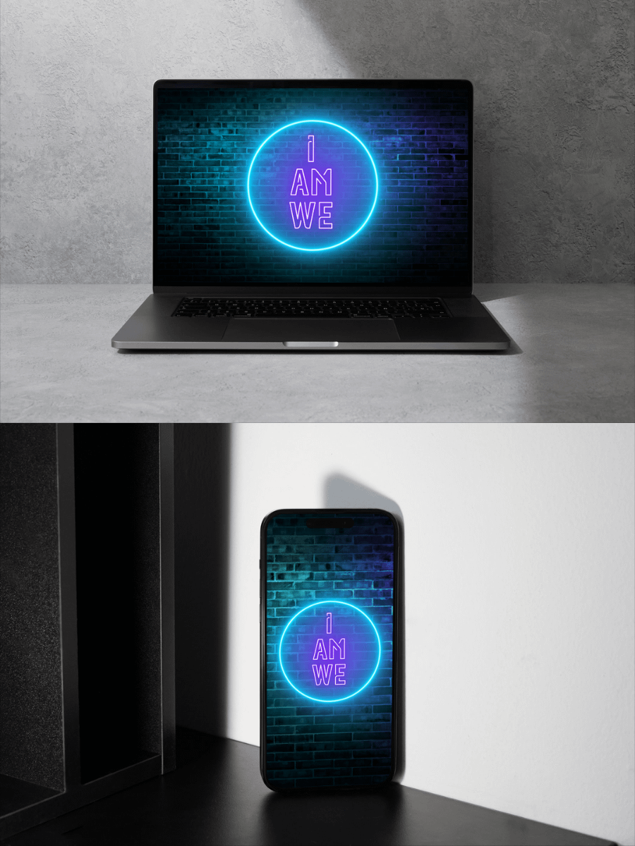 I Am We – Neon System Wallpaper (2 Versions) product image (1)