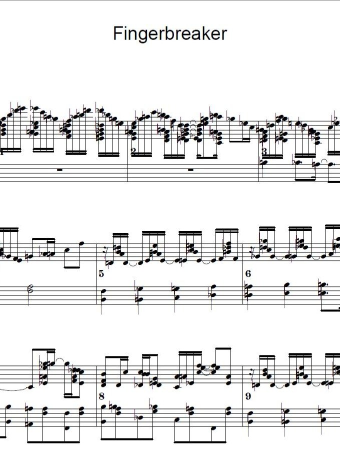 The Fingerbreaker - Piano sheet music product image (1)
