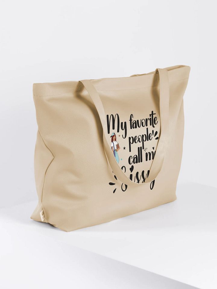 My Favorite People Call Me Sissy, Sister Eco Tote Bag - Cream product image (2)
