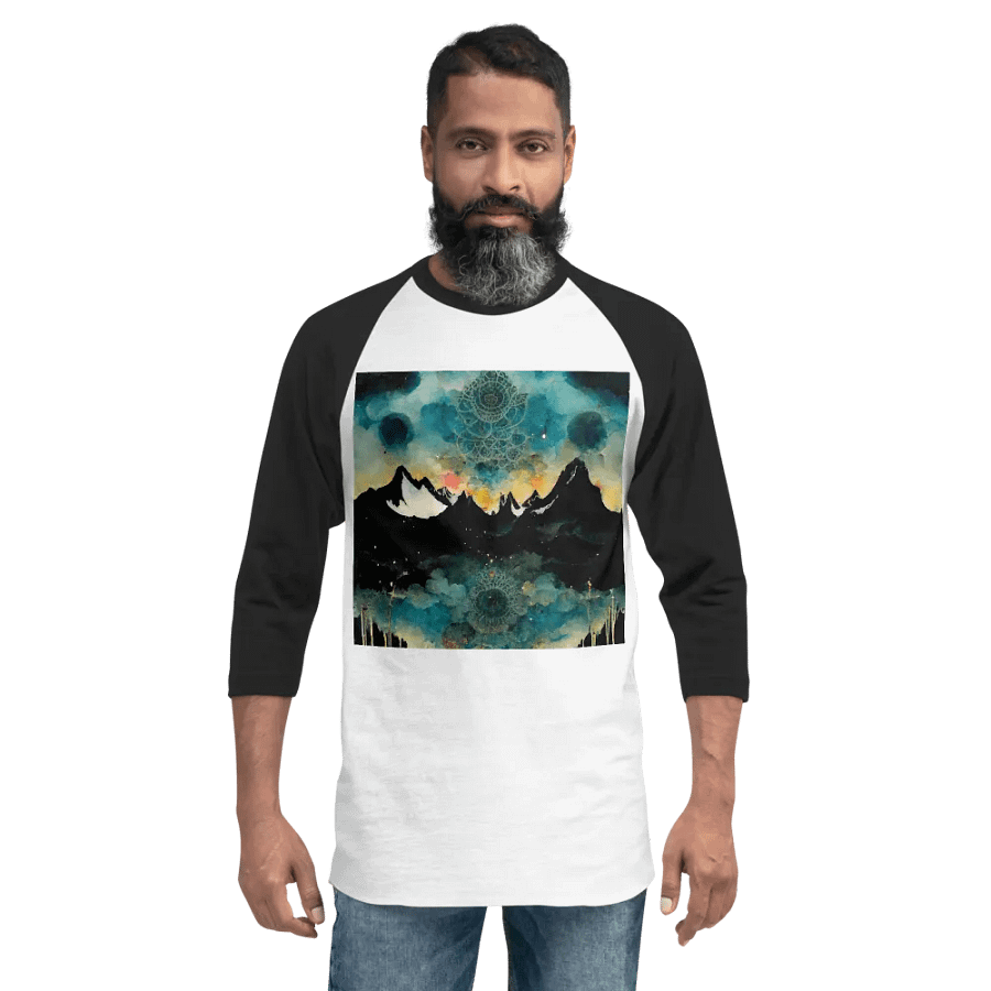 Mystical Mountain Sunrise Raglan Tee product image (2)