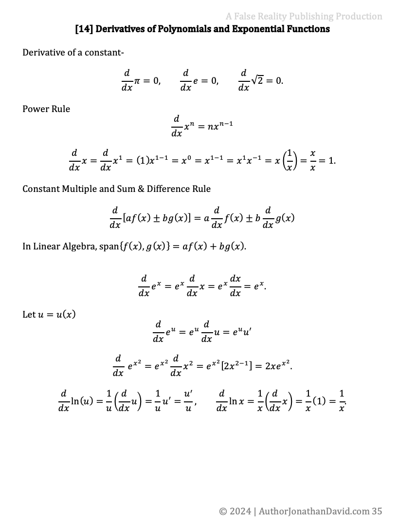 Differential Calculus or Calculus 1 Crash Course product image (5)
