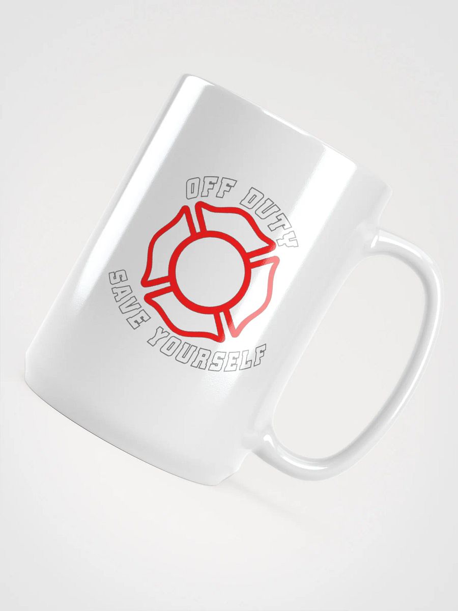 "Off Duty, Save Yourself" Fire Coffee Cup product image (4)
