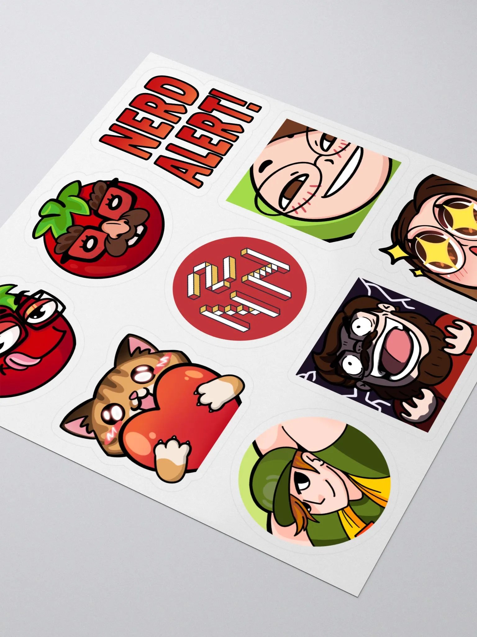 Nerdy Emote Stickers ft. Nick product image (7)
