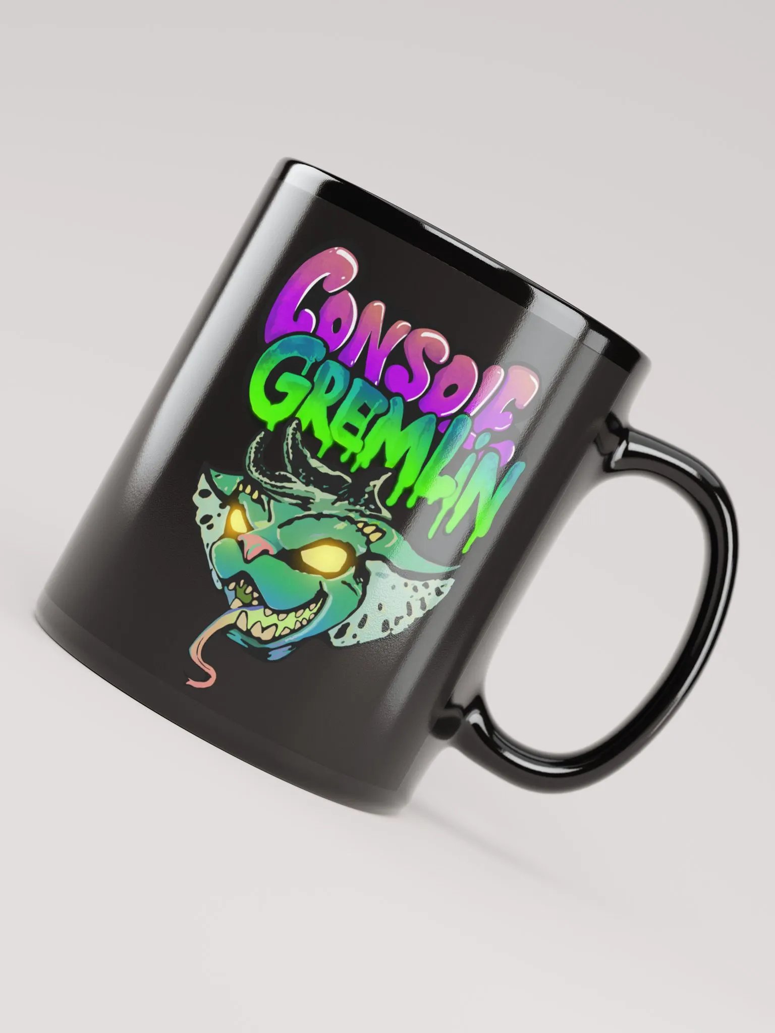 Console Gremlin Black Glossy Mug product image (1)