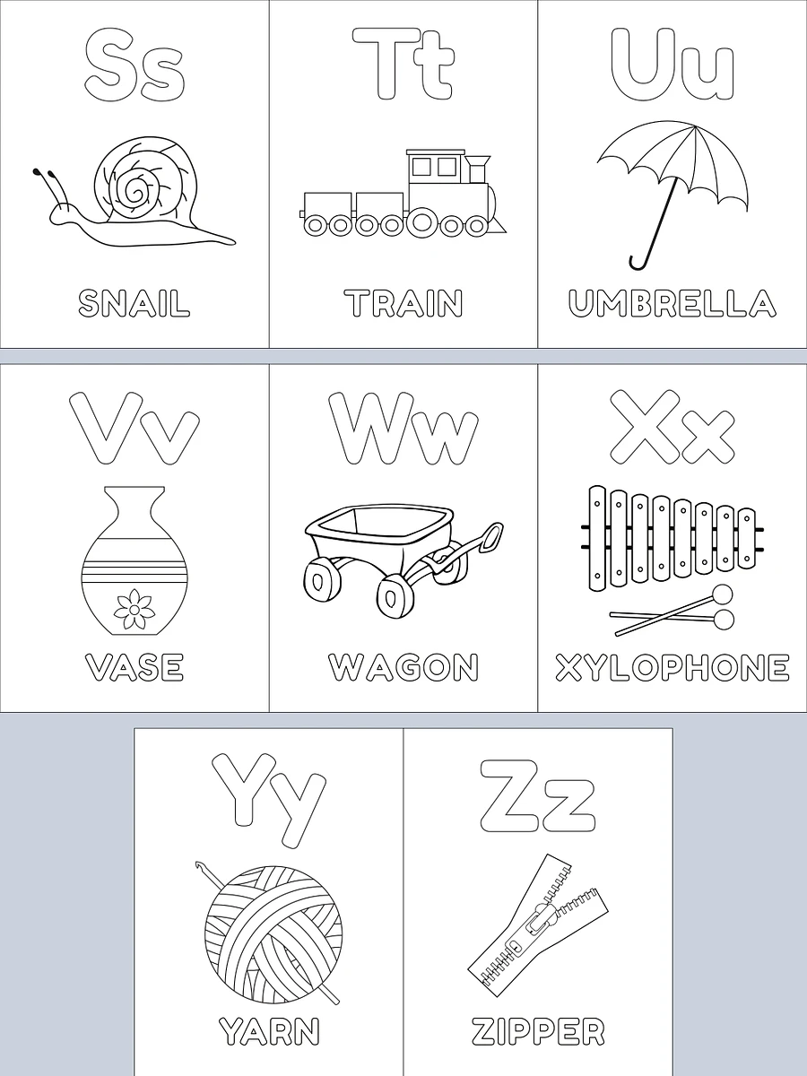 Printable ABC Coloring Pages For Kids product image (4)