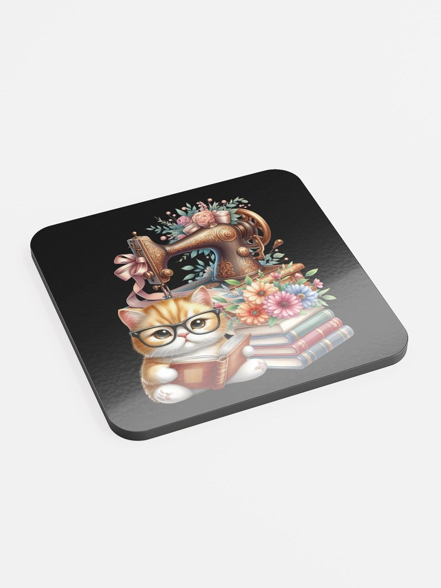 Whimsical Kitty Glasses Coaster Set product image (1)