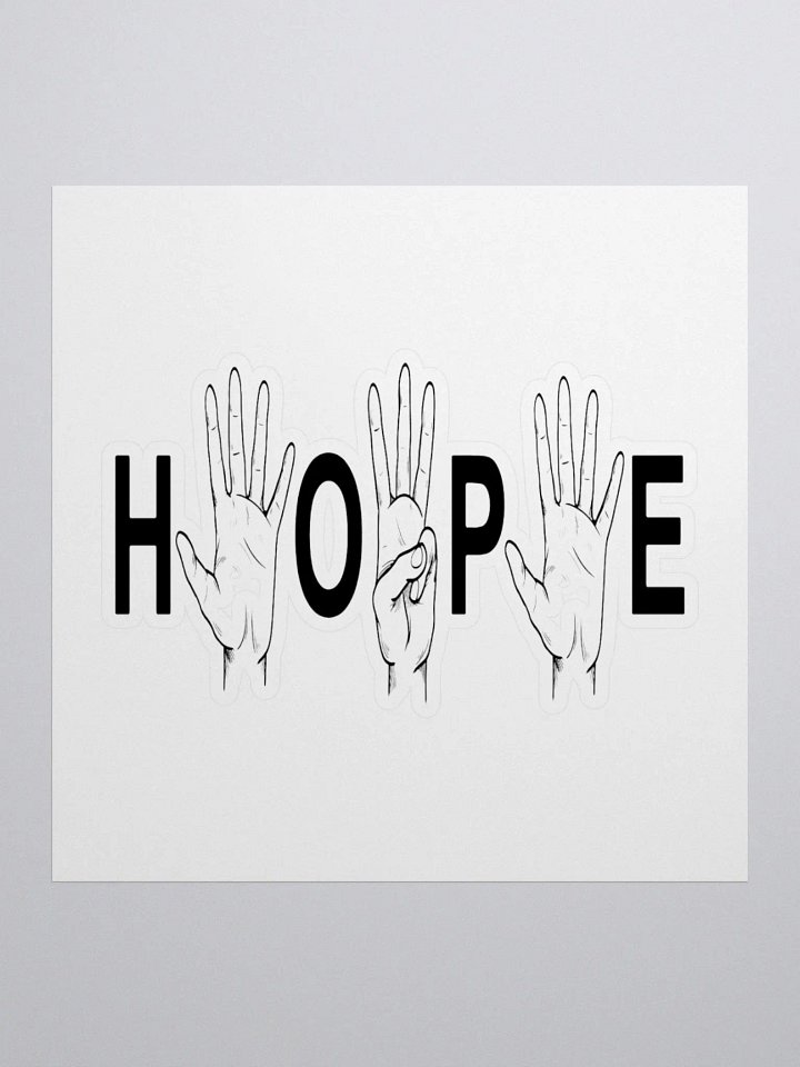 535Hope Hands logo sticker product image (2)