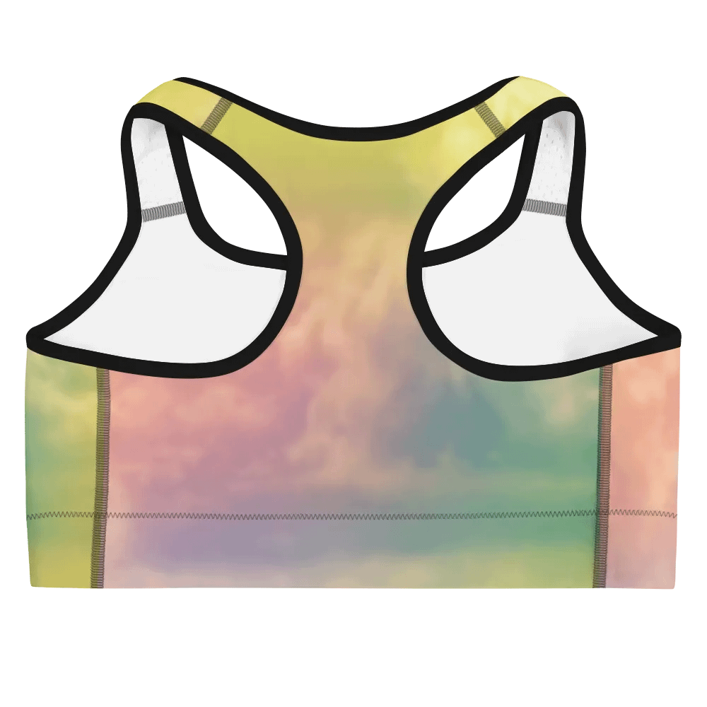 Blur cloud rainbow Design Sports Bra - V12 product image (9)