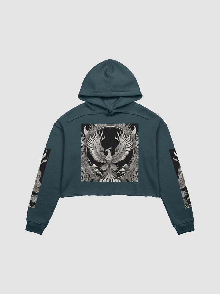 Ethereal Fusion Fleece Crop Hoodie | Phoenix Design product image (1)