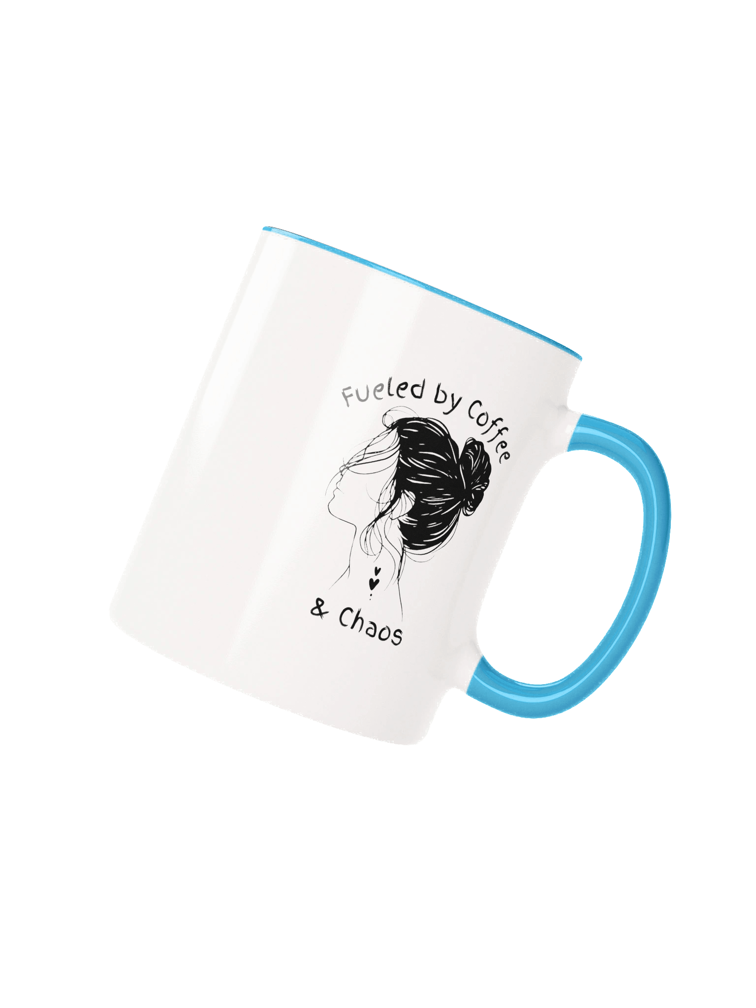 Messy Bun Mama – “Fueled by Coffee and Chaos” Ceramic Mug product image (1)