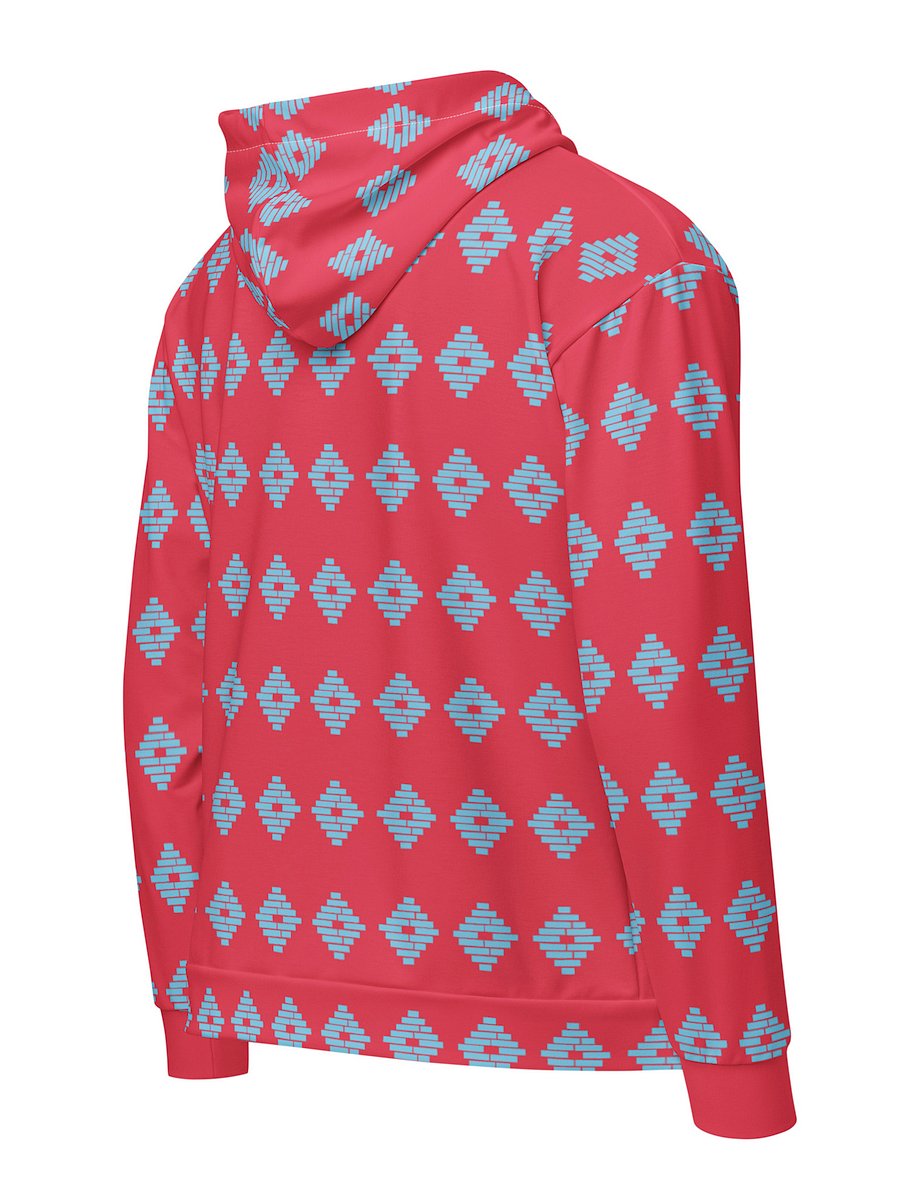 Powered by the People Zip Hoodie (Red/Blue) Image 2