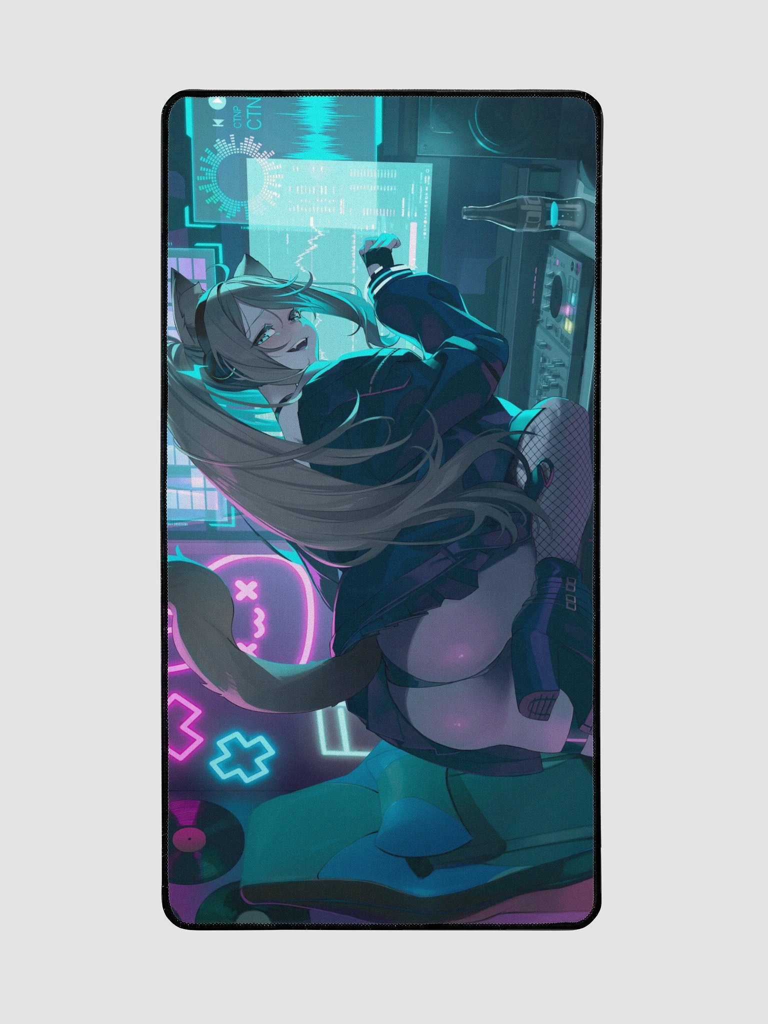 Snowwiii DJ Catgirl - Large Mouse Pad product image (2)