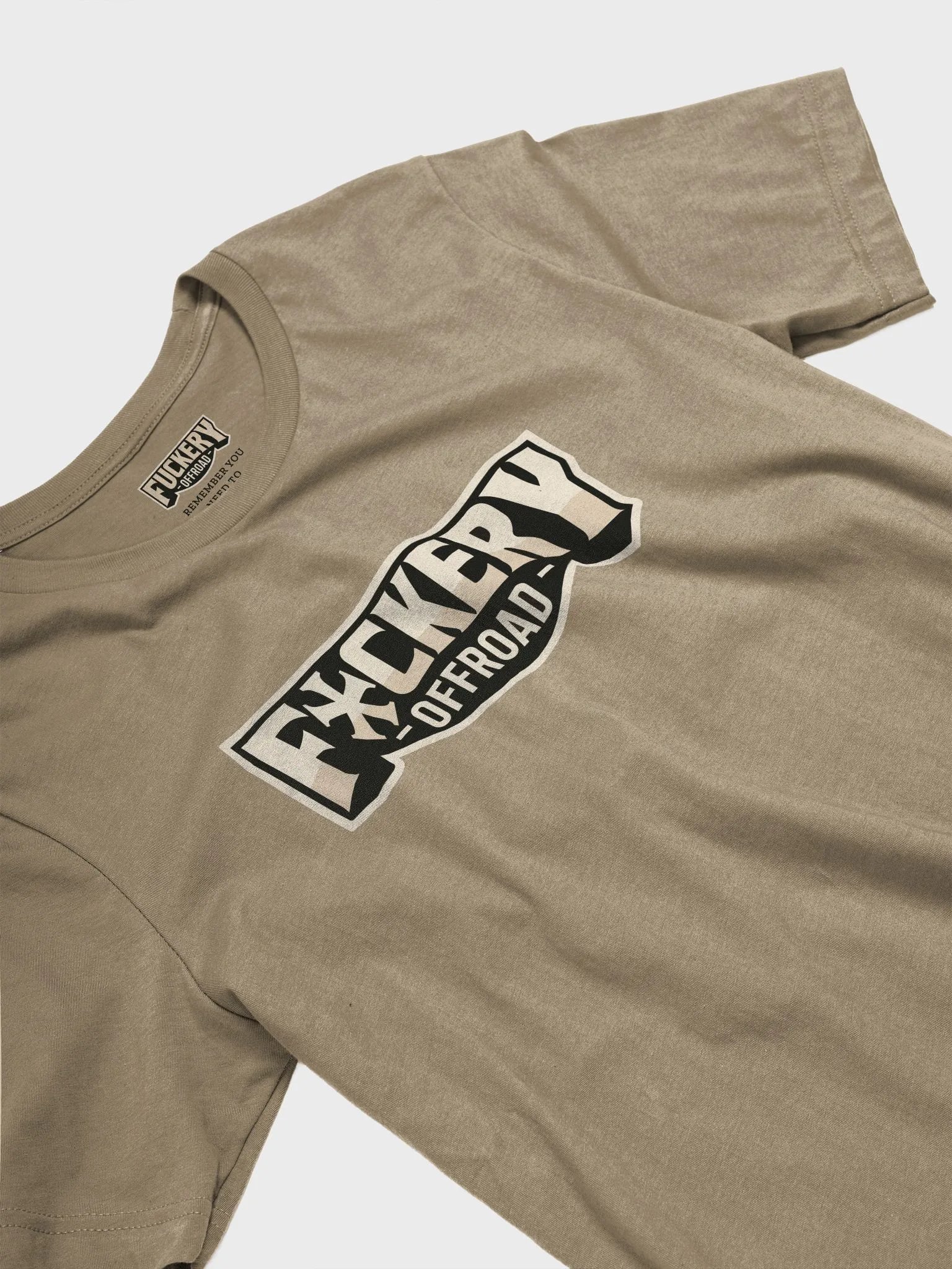 Unisex t-shirt with F*ckery Text Logo (light colours) - Clean product image (3)