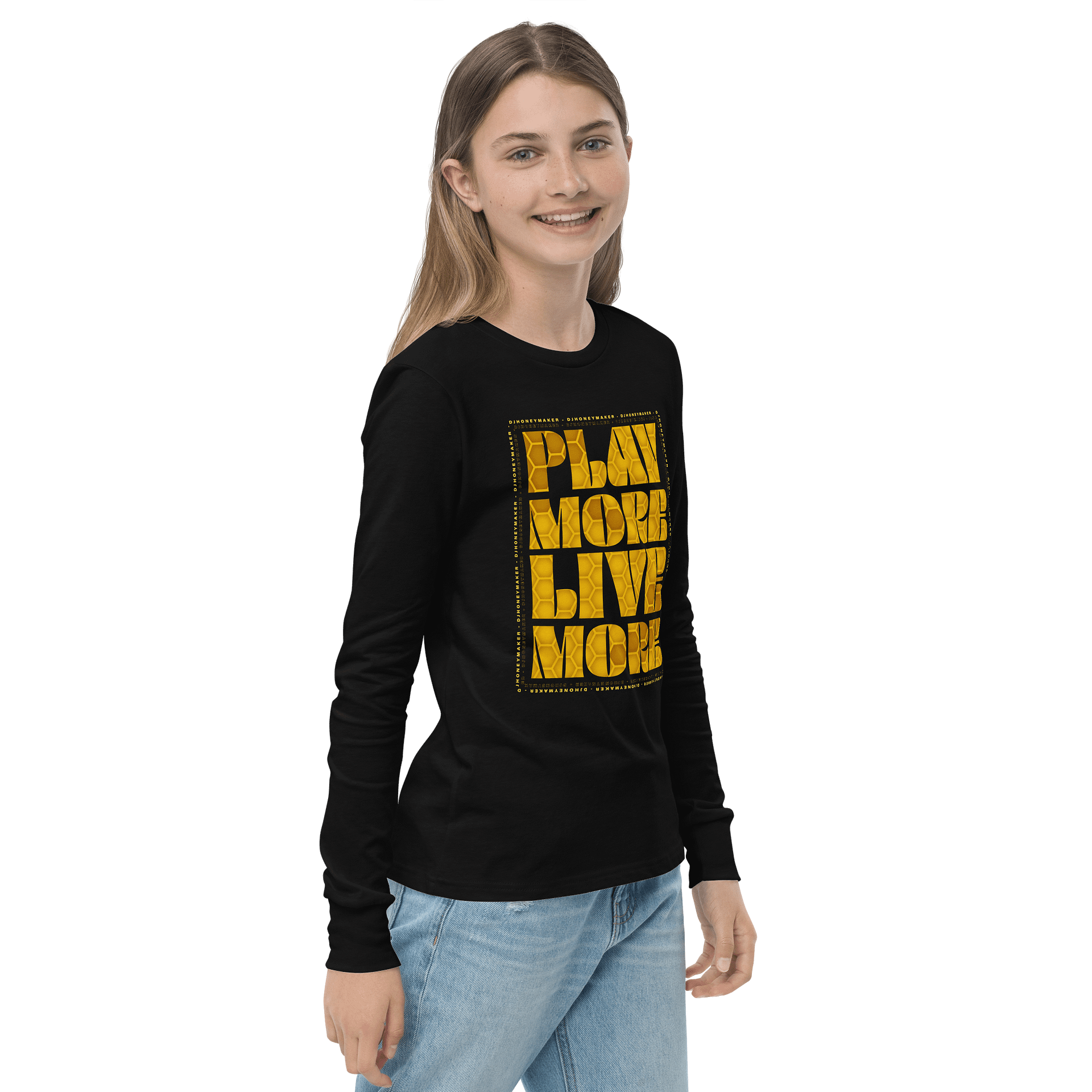 Play More Live More Youth Long Sleeve T-Shirt product image (12)