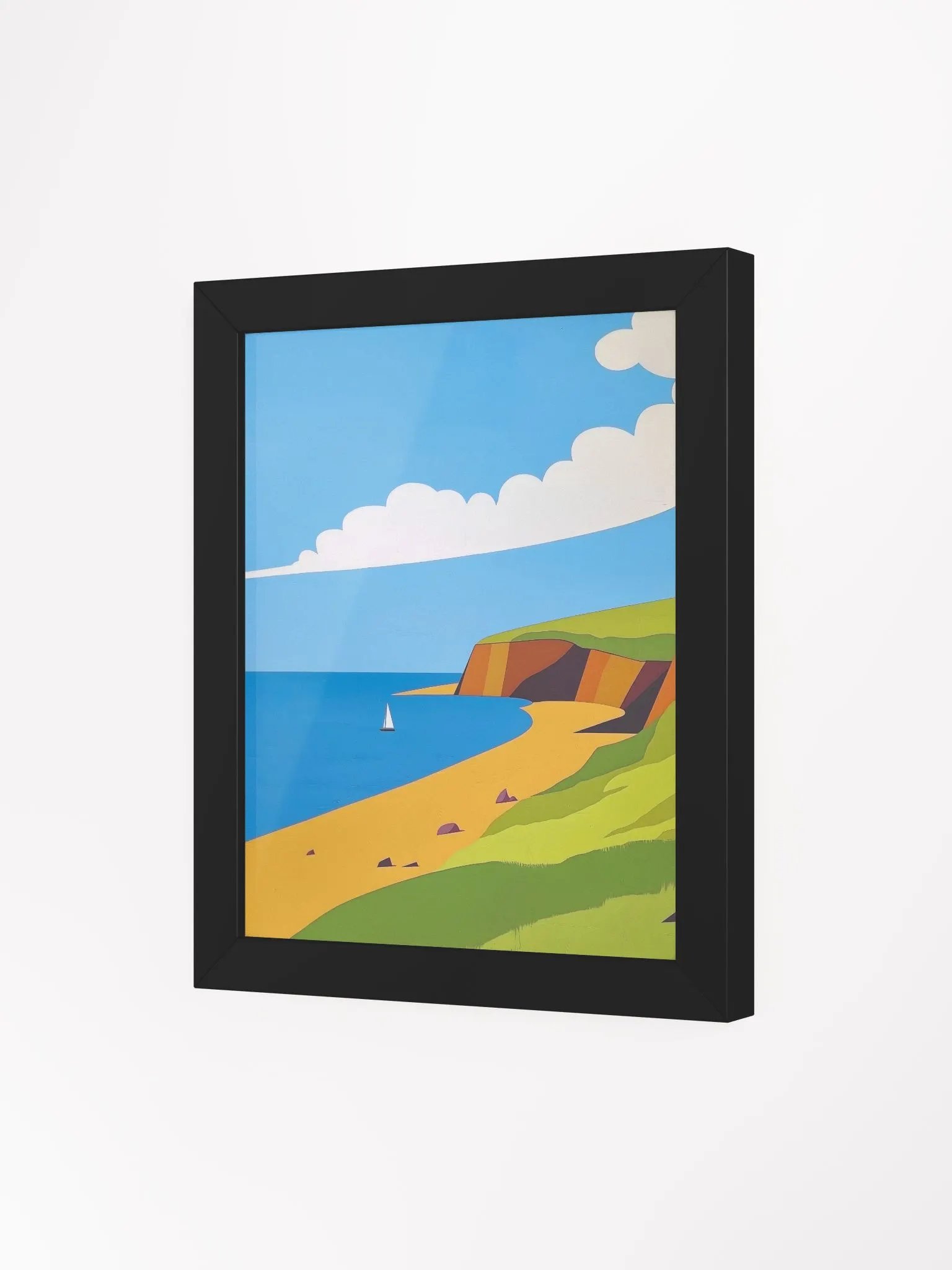 Framed Poster of Country Side Cliffs product image (3)