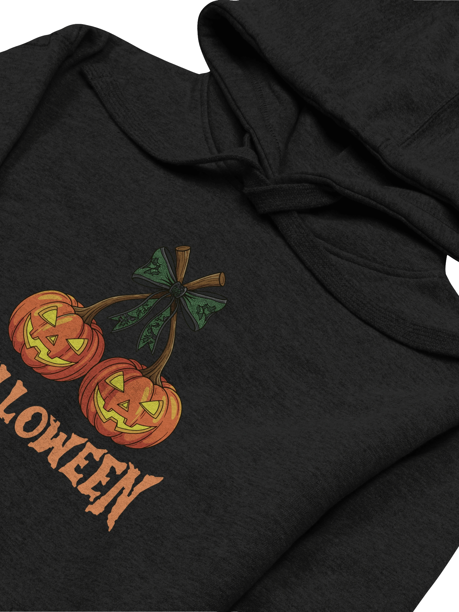 "Spooky Halloween Pumpkin Hoodie – Twin Jack-O’-Lantern Graphic Design" product image (29)