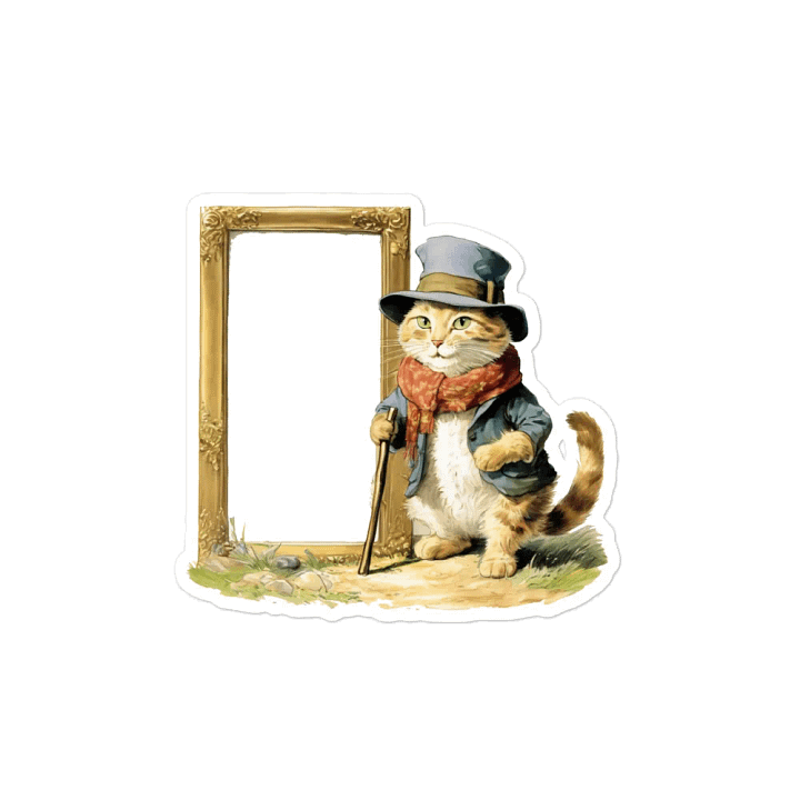 cat and picture frame little note fridge magnet product image (2)