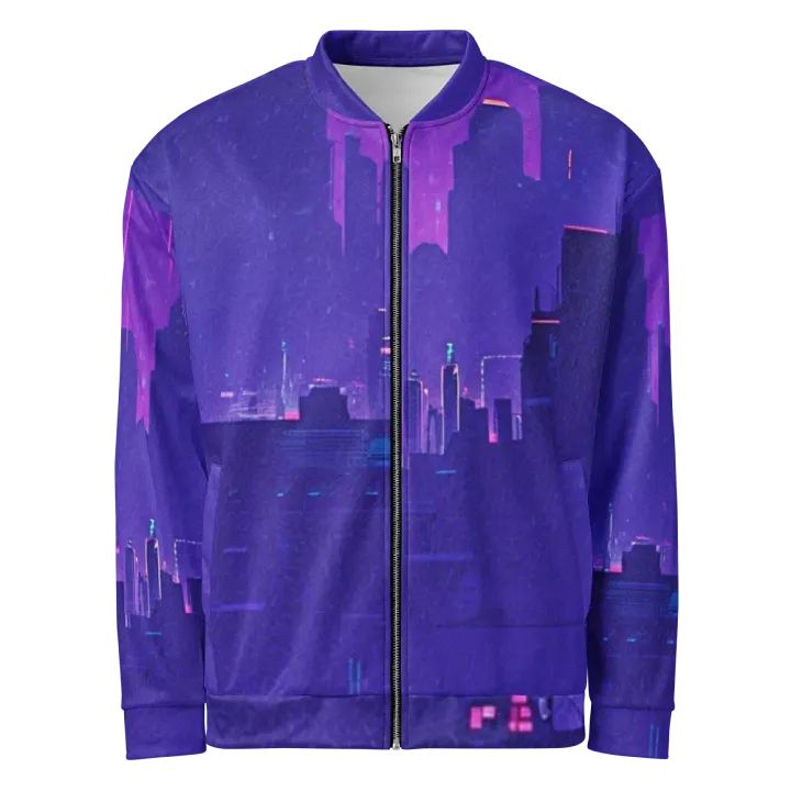 Future Dusk Purple Bomber Jacket –design by Unik Limited Edition (1,977 Worldwide) product image (1)