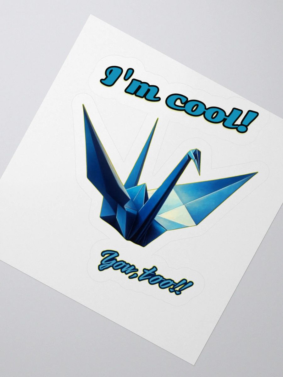 Cool Origami Crane Kiss-Cut Stickers product image (4)