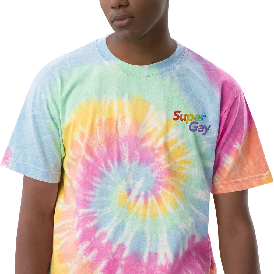 Super Gay Rainbow Tie-Dye Shirt product image (4)