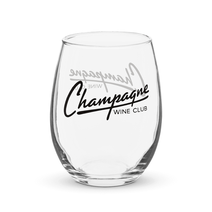 "Champagne Wine Club" Stemless Wine Glass – Champagne-Inspired Glass for Wine Lovers product image (1)