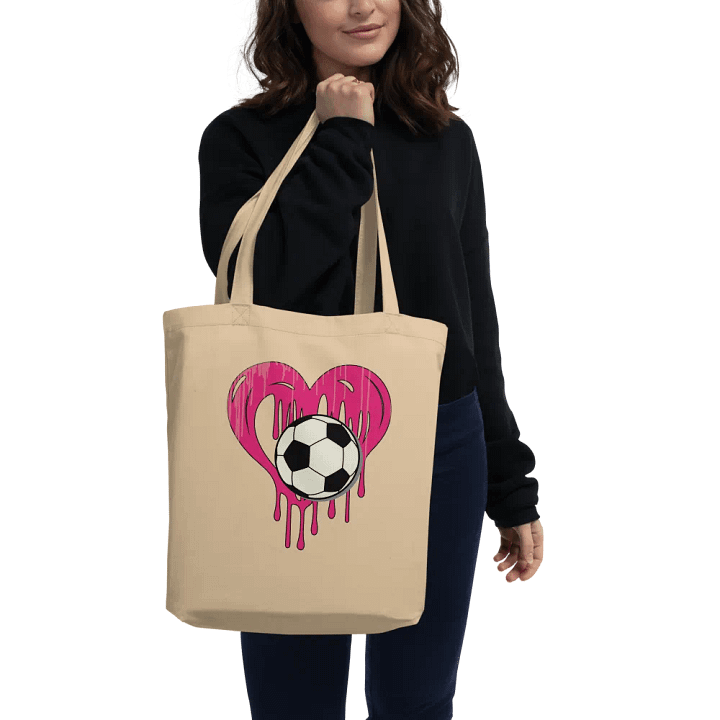 Heart Soccer Love Eco Tote product image (2)