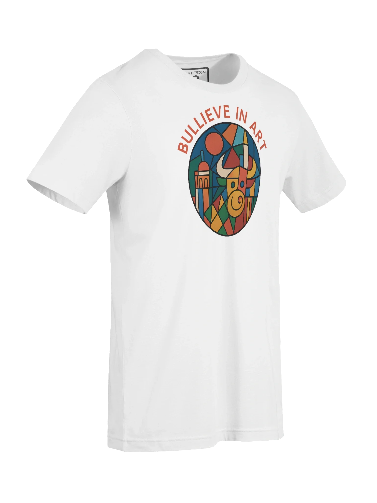BULLIEVE IN ART – Bold Geometric Bull Tee by M-Art & Design product image (105)