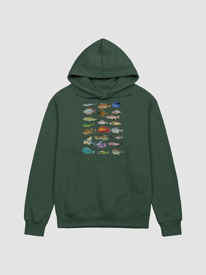 Aquatic Adventures Fish Collage Adult Hoodie product image (4)