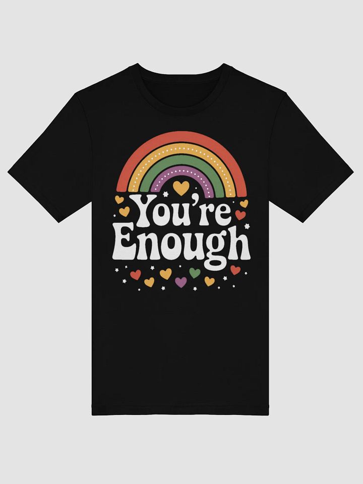 You're Enough Retro Rainbow Pride T-Shirt product image (1)