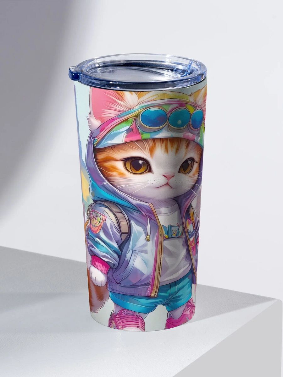 Cute City Kitty 20 oz Stainless Steel Tumbler - V3 product image (3)