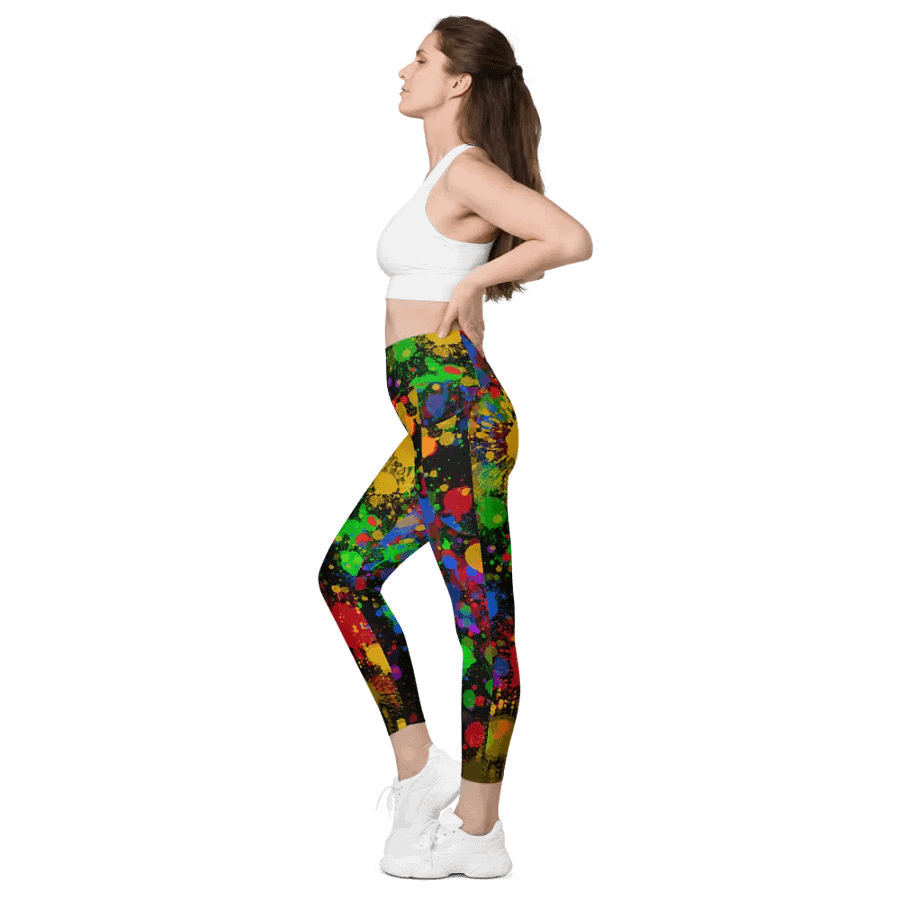 JokersVibe Graffiti Style Leggings with Pockets product image (7)