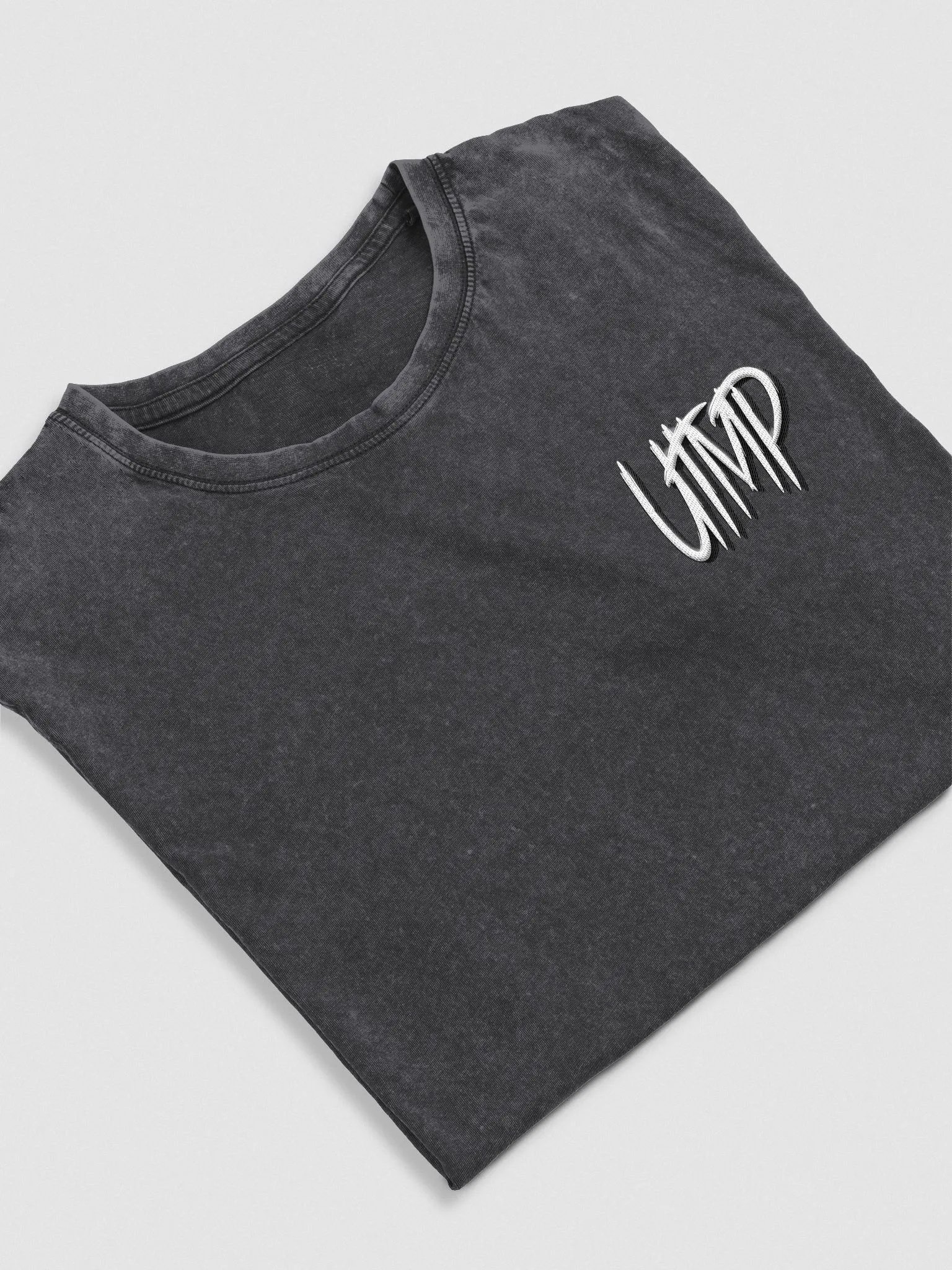 Acid Wash Denim Tee - Embroidered UTMP Logo White product image (3)