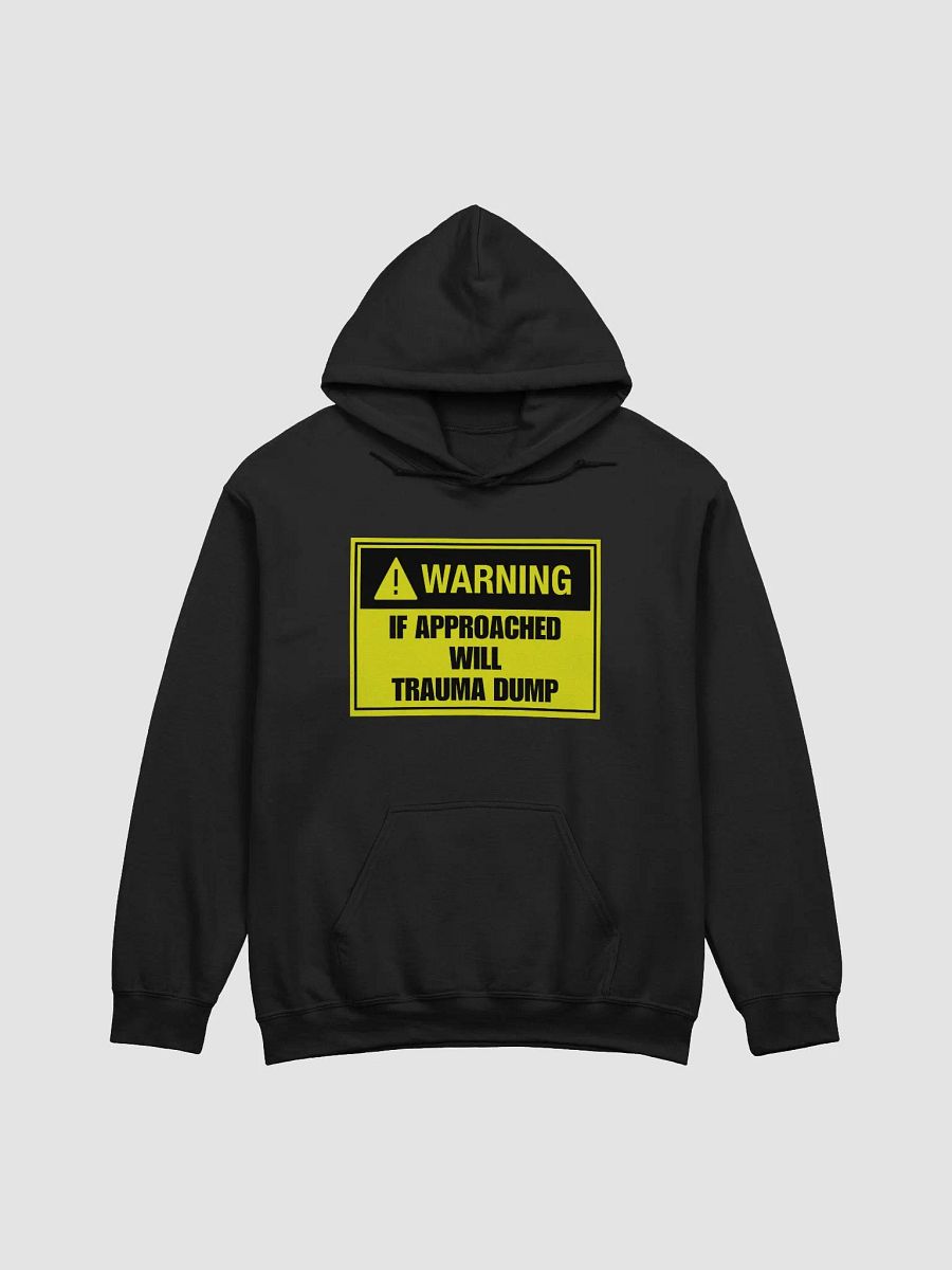 Warning if approached will trauma dump Hoodie product image (1)